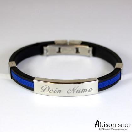 Personalized Name Bracelet Fashion Stainless Steel..